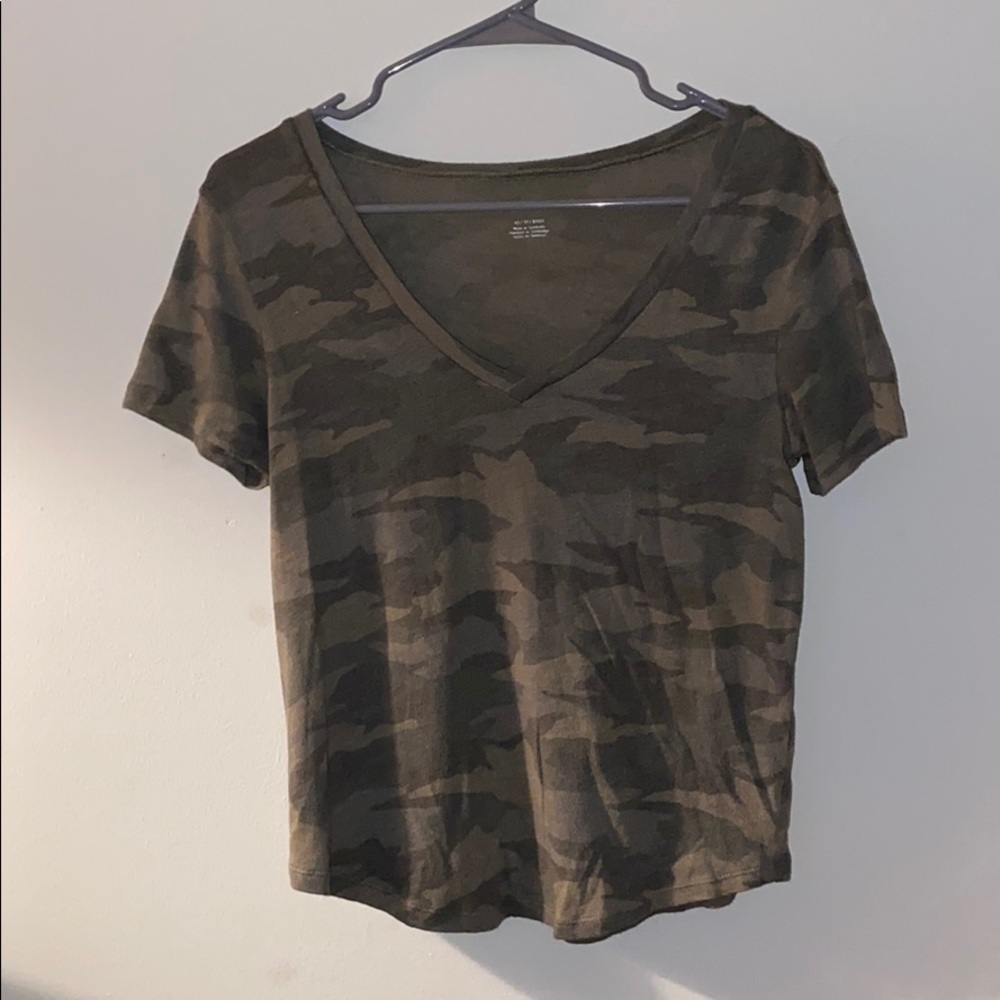 camo v-neck